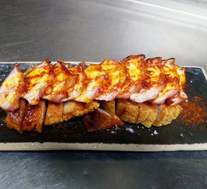 PULPO Y PANCETA